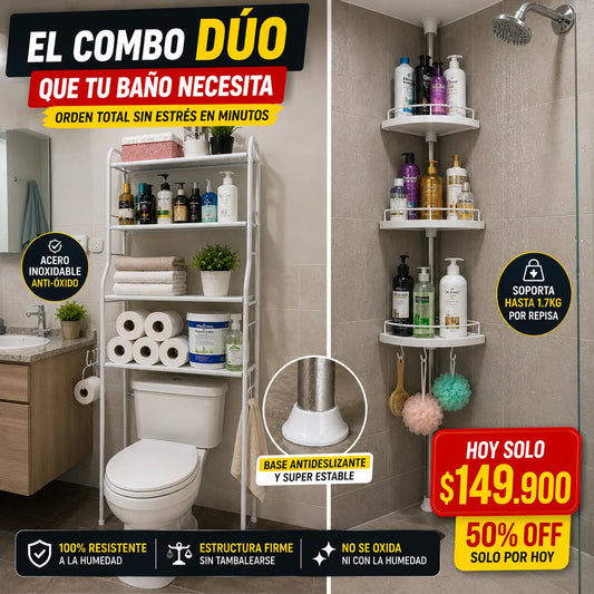 Combo Dúo Organizador para Baño