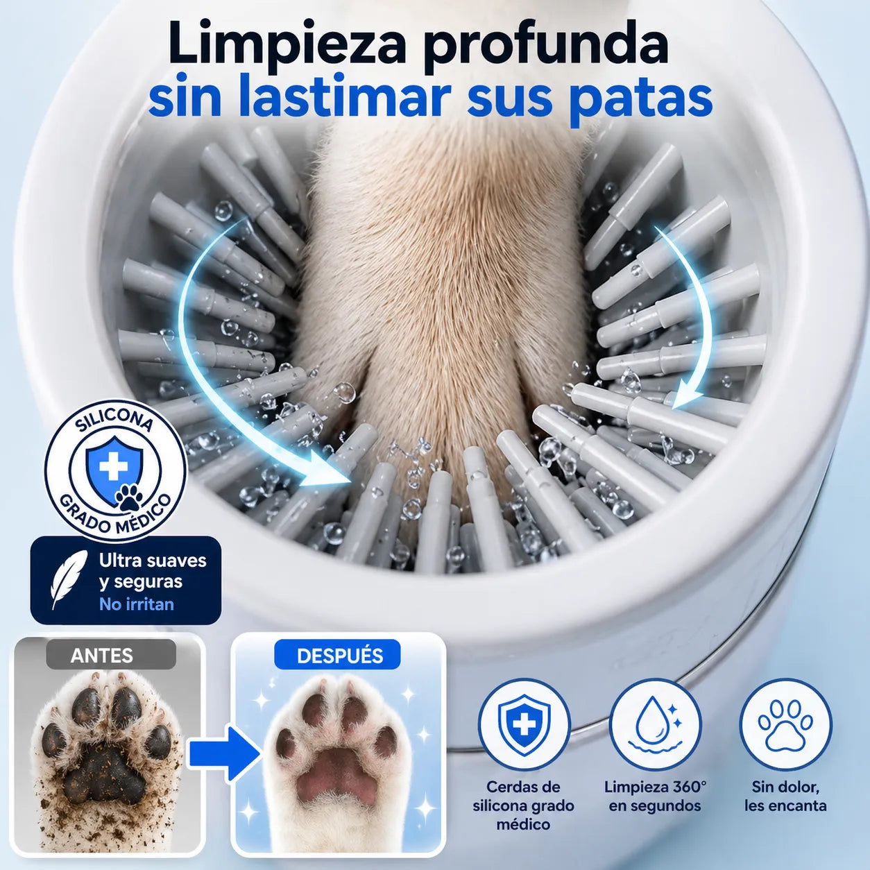 HuellaLimpia™ - Limpiador Eléctrico de Patas