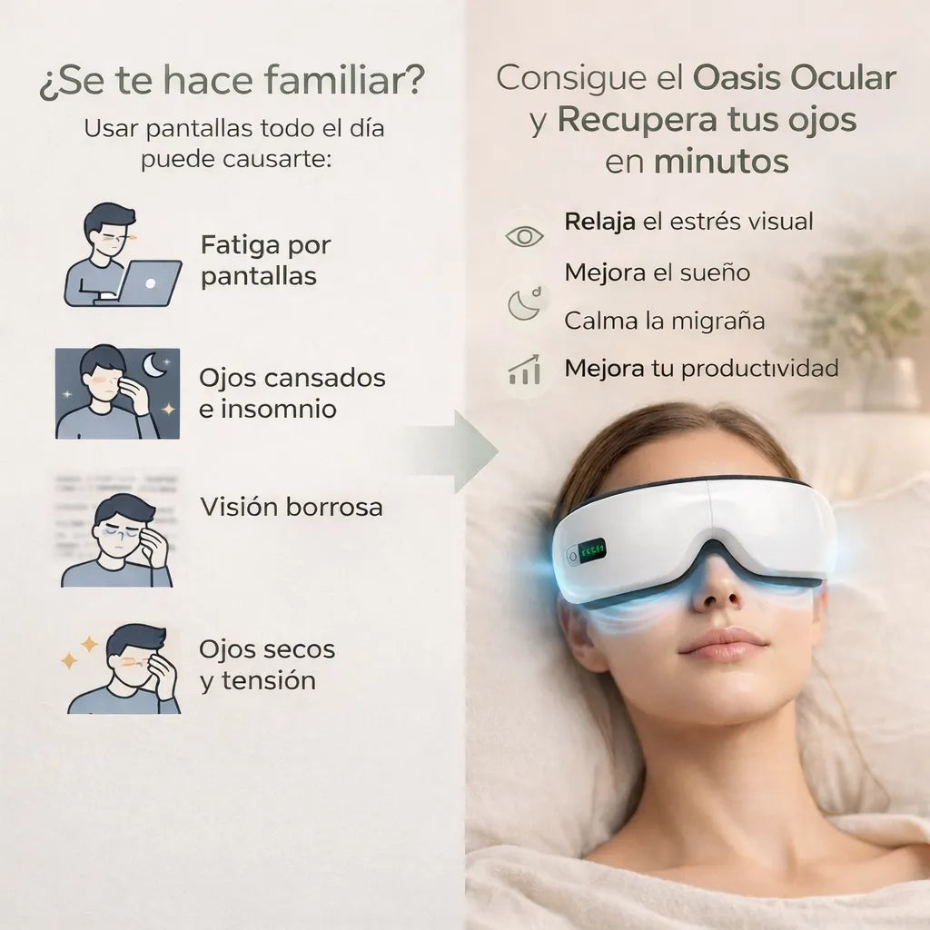 OasisOcular™ - Masajeador de Ojos Ortopédico