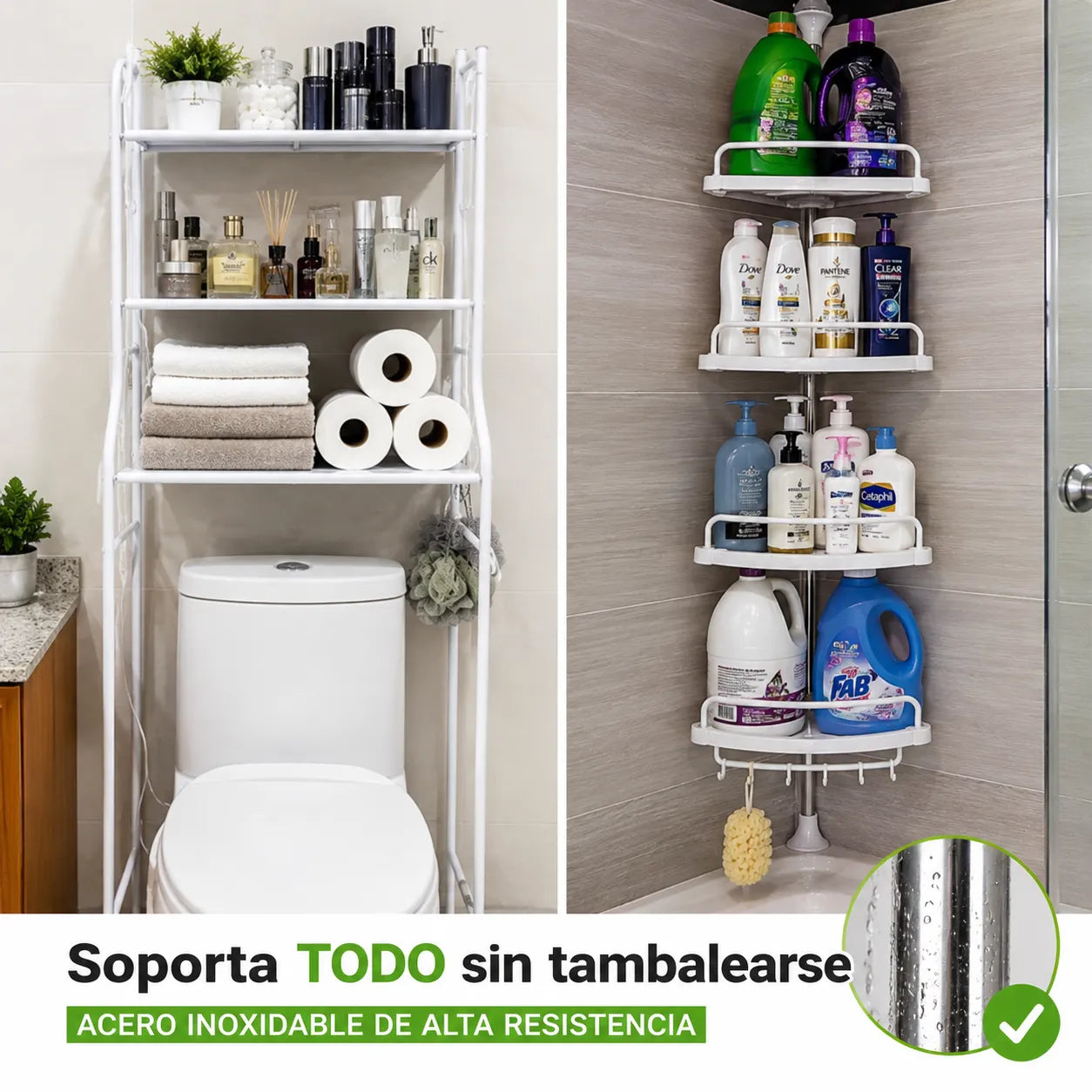 Combo Dúo Organizador para Baño