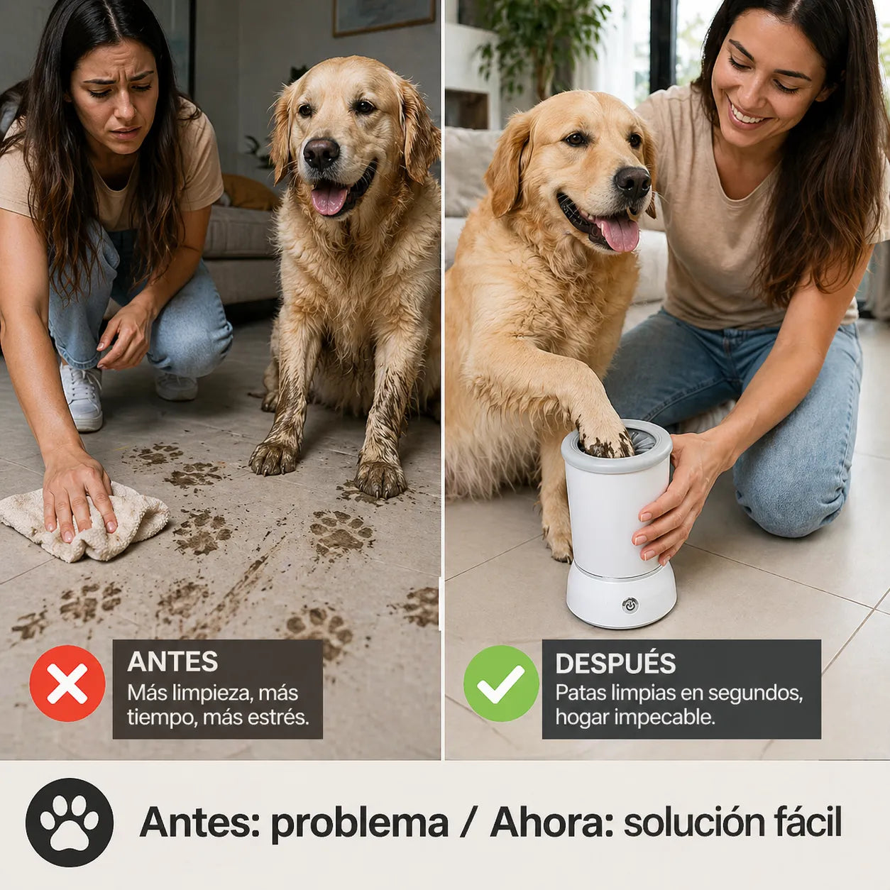 HuellaLimpia™ - Limpiador Eléctrico de Patas