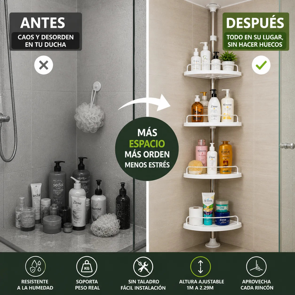 Combo Dúo Organizador para Baño