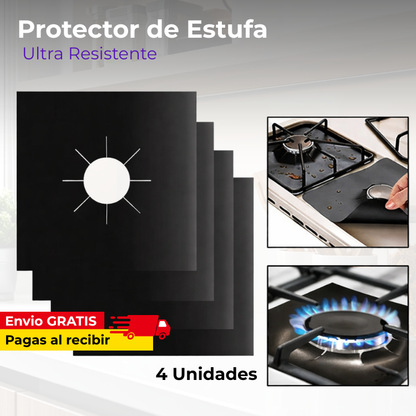 Protector Antigrasa para Estufa – Limpia en Segundos (Pack x4)