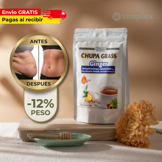 Chupa Grass Ginger x 100 g | Menos hinchazón y más ligereza