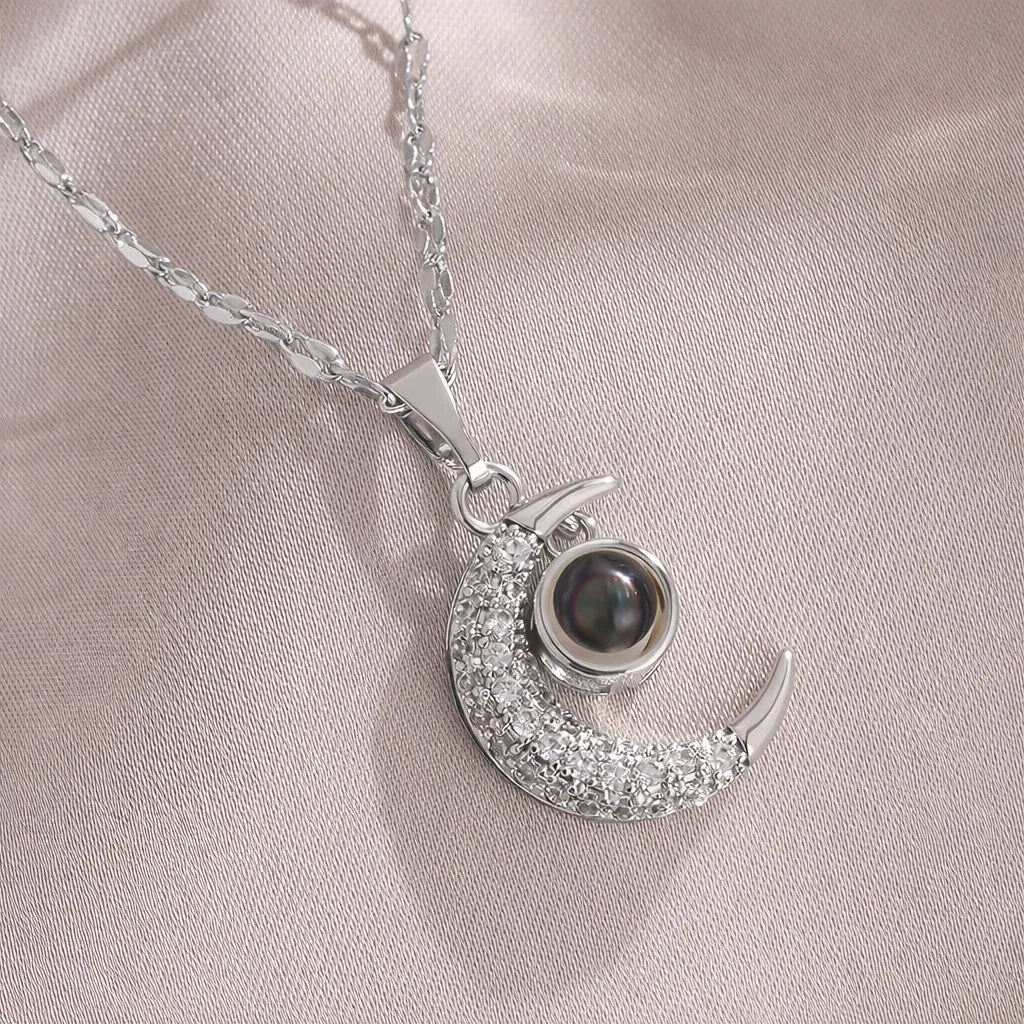 Collar Luna Te Amo en 100 Idiomas