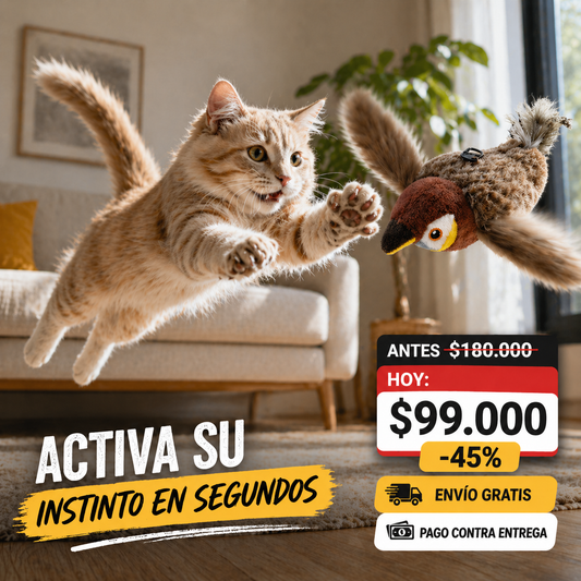 FlappyCat™ - Pájaro Interactivo para Gatos